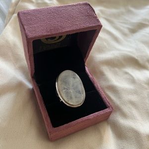 Gorgeous Moonstone Statement 925 Ring